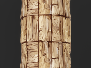 Stylized Wood Seamless Texture CG テクスチャ