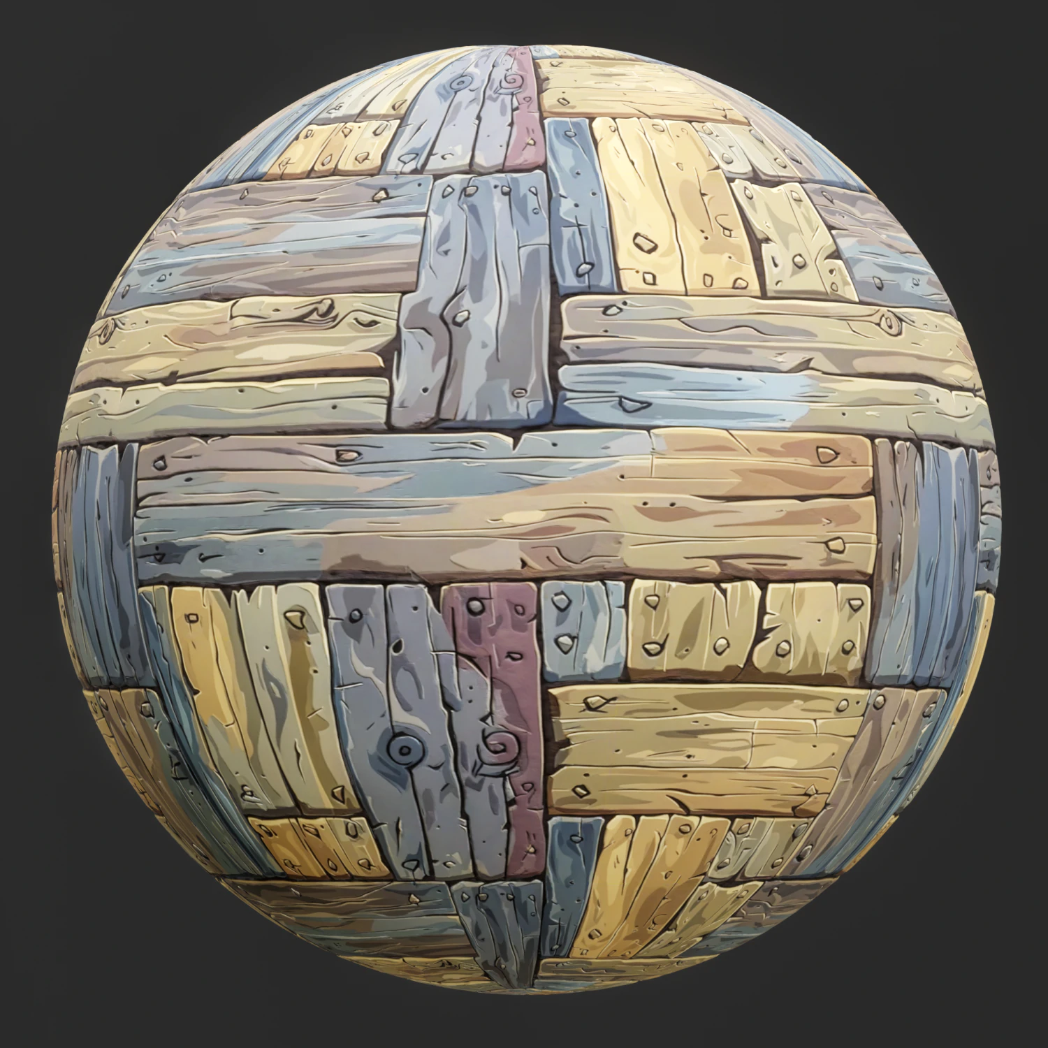 Stylized Wood Seamless Texture CG Textures .c4d .max .obj .3ds .fbx .stl .blend 