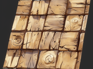 Stylized Wood Seamless Texture CG テクスチャ