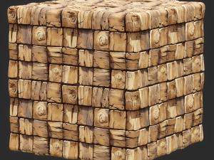 Stylized Wood Seamless Texture CG テクスチャ