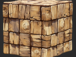 Stylized Wood Seamless Texture CG テクスチャ