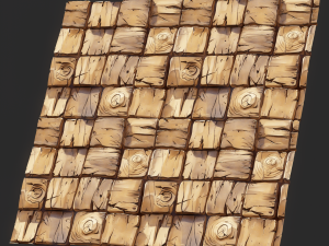 Stylized Wood Seamless Texture CG テクスチャ