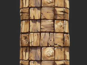 Stylized Wood Seamless Texture CG テクスチャ