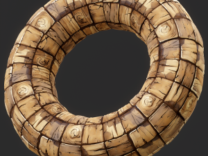 Stylized Wood Seamless Texture CG テクスチャ