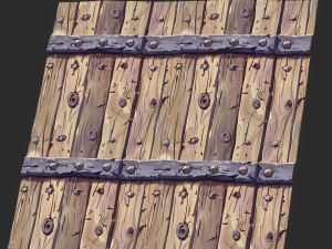 Stylized Wood Seamless Texture CG テクスチャ