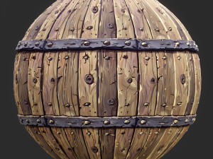 Stylized Wood Seamless Texture CG テクスチャ