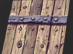 Stylized Wood Seamless Texture CG テクスチャ