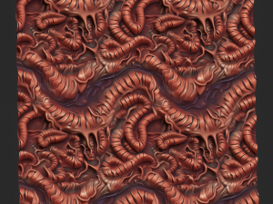 Horror Seamless Texture CG テクスチャ