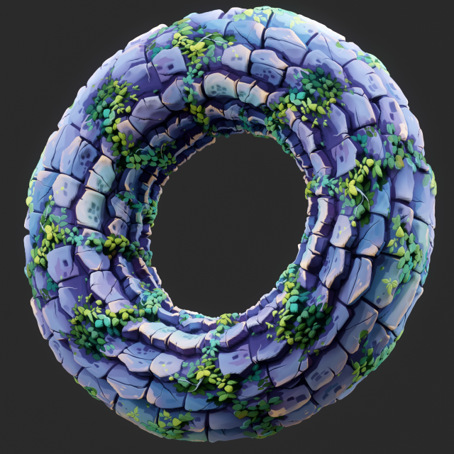 Stylized Roof Seamless Texture CG Textures .c4d .max .obj .3ds .fbx .stl .blend 