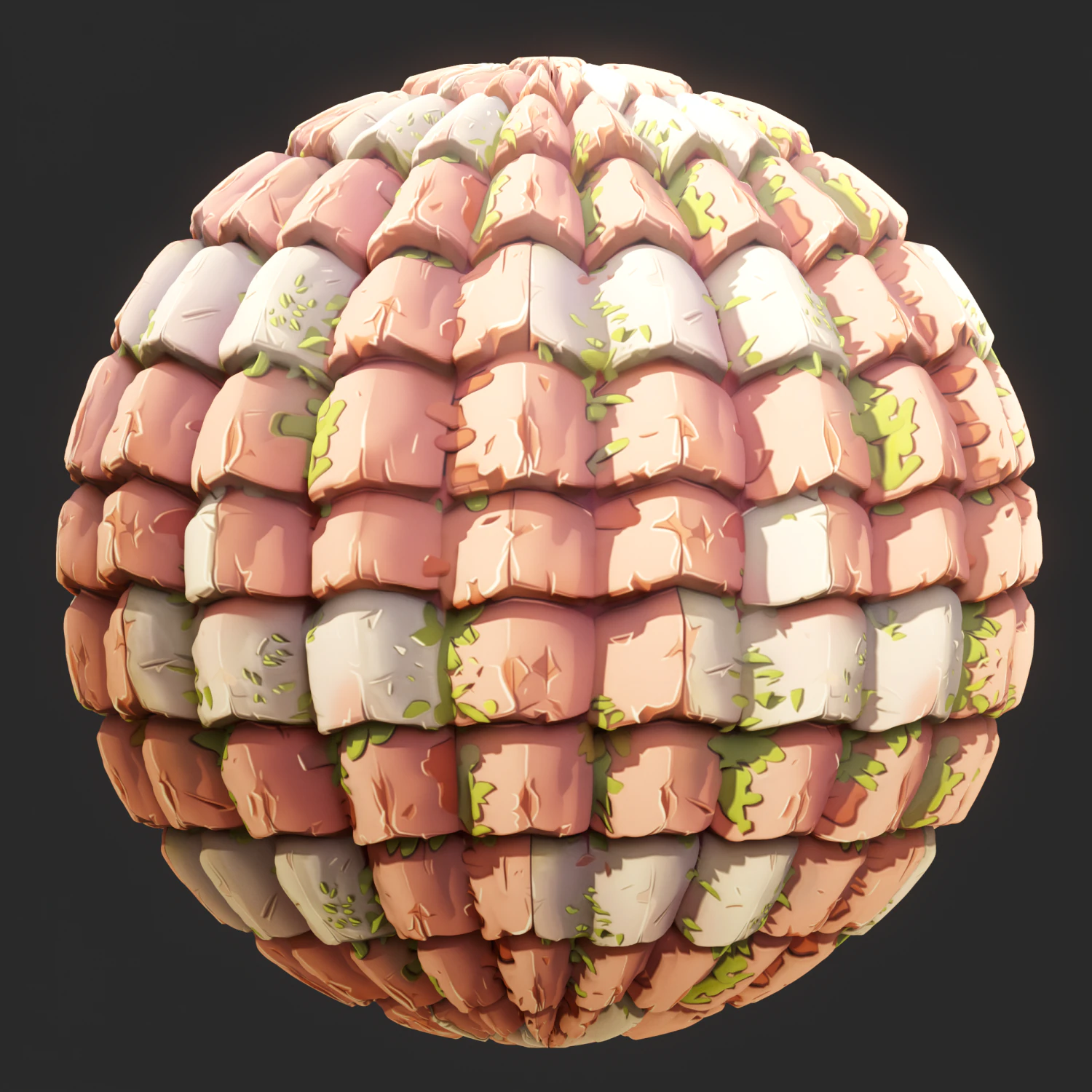 Stylized Roof Seamless Texture CG Textures .c4d .max .obj .3ds .fbx .stl .blend