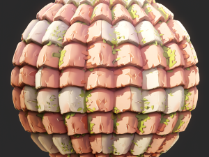 Stylized Roof Seamless Texture CG Texturen