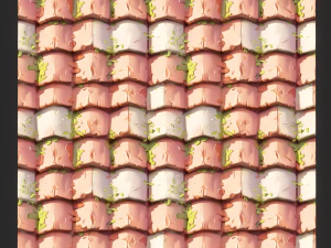 Stylized Roof Seamless Texture CG Textures