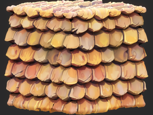 Stylized Roof Seamless Texture CG Texturen
