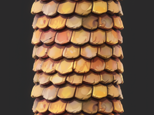Stylized Roof Seamless Texture CG Текстуры