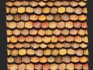 Stylized Roof Seamless Texture CG Текстуры