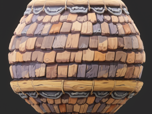 Stylized Roof Seamless Texture CG Texturen