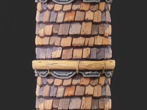 Stylized Roof Seamless Texture CG 텍스쳐
