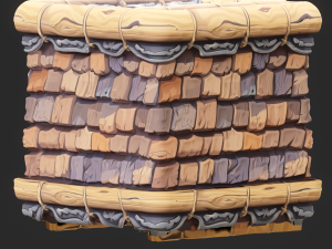 Stylized Roof Seamless Texture CG 텍스쳐