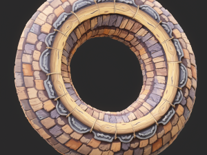 Stylized Roof Seamless Texture CG 텍스쳐