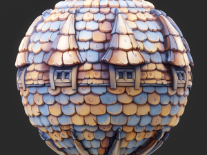 Stylized Roof Seamless Texture CG Texturen