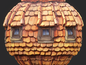 Stylized Roof Seamless Texture CG Texturen