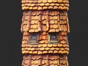 Stylized Roof Seamless Texture CG Textures