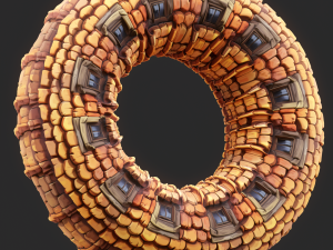 Stylized Roof Seamless Texture CG टेक्स्चर्स