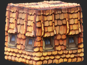 Stylized Roof Seamless Texture CG टेक्स्चर्स