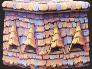 Stylized Roof Seamless Texture CG Texturen