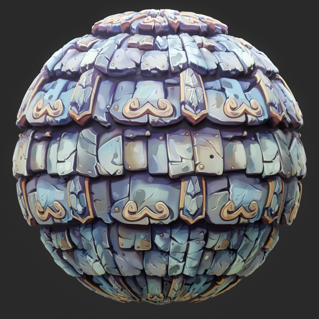 Stylized Roof Seamless Texture CG टेक्स्चर्स .c4d .max .obj .3ds .fbx .stl .blend 