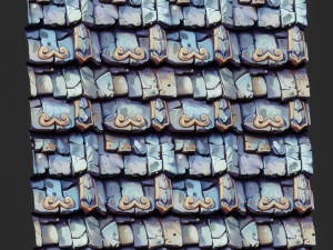 Stylized Roof Seamless Texture CG टेक्स्चर्स