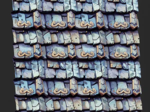 Stylized Roof Seamless Texture CG Textures