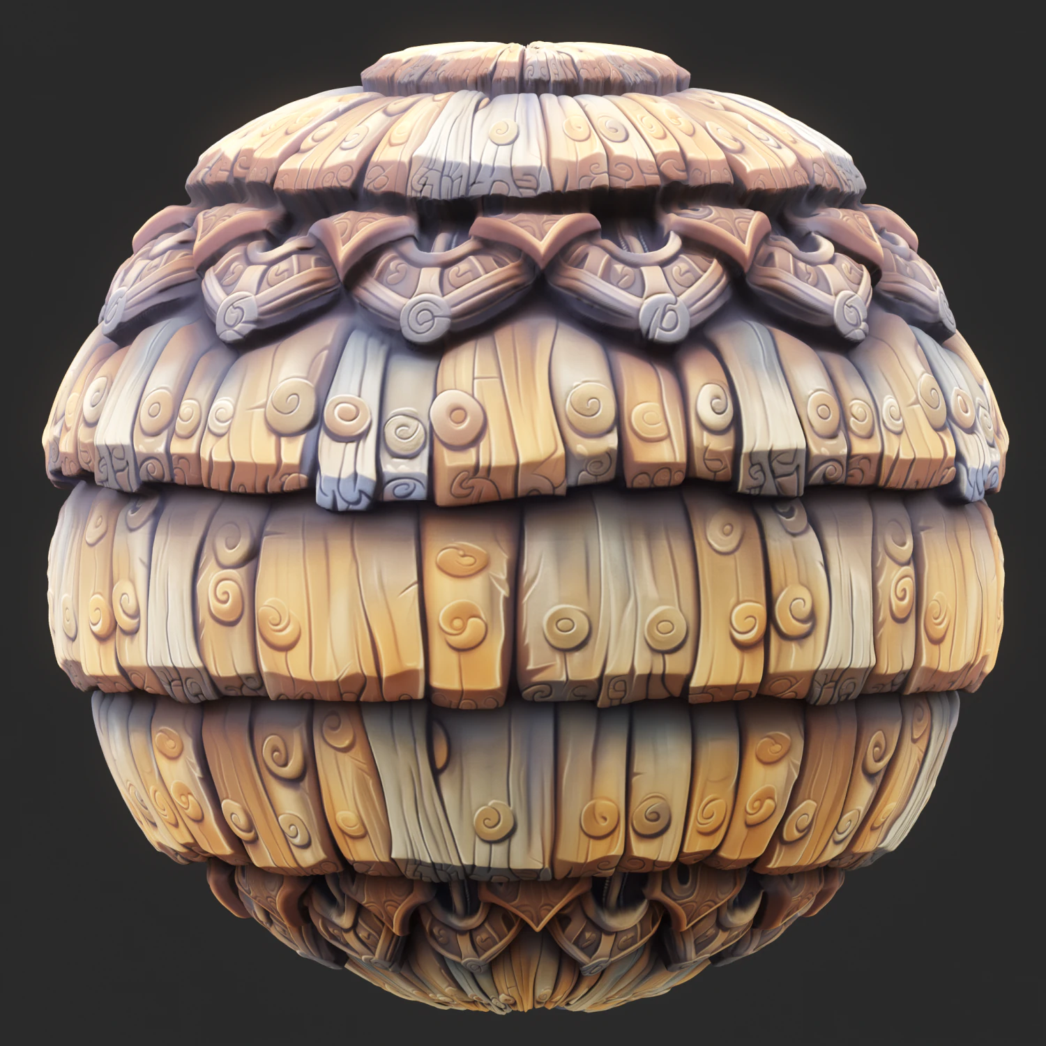 Stylized Roof Seamless Texture CG Textures .c4d .max .obj .3ds .fbx .stl .blend
