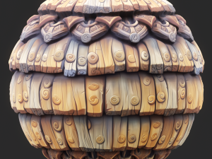 Stylized Roof Seamless Texture CG Texturen