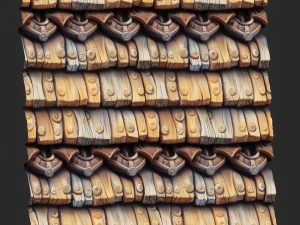 Stylized Roof Seamless Texture CG Textures
