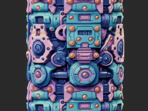 Sci-FI Seamless Texture CG Texturen