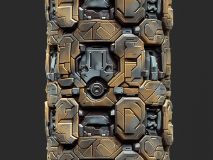 Sci-FI Seamless Texture CG Tekstury