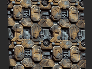 Sci-FI Seamless Texture CG Tekstury