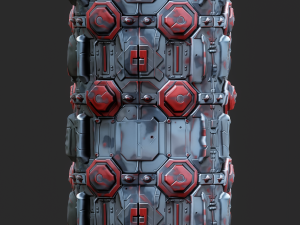 Sci-FI Seamless Texture Tekstur CG