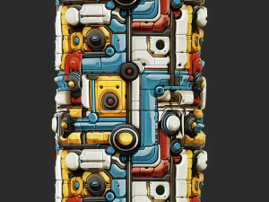 Научно-фантастическая бесшовная текстура CG Текстуры