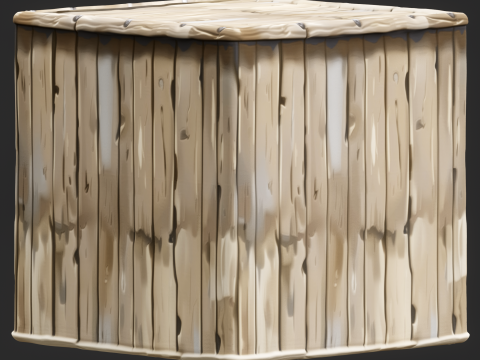 Stylized Wood Fence Seamless Texture CG Textures