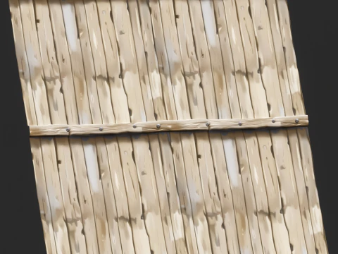 Stylized Wood Fence Seamless Texture CG Textures