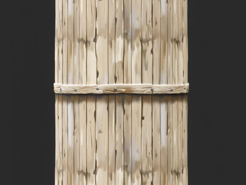 Stylized Wood Fence Seamless Texture CG Textures