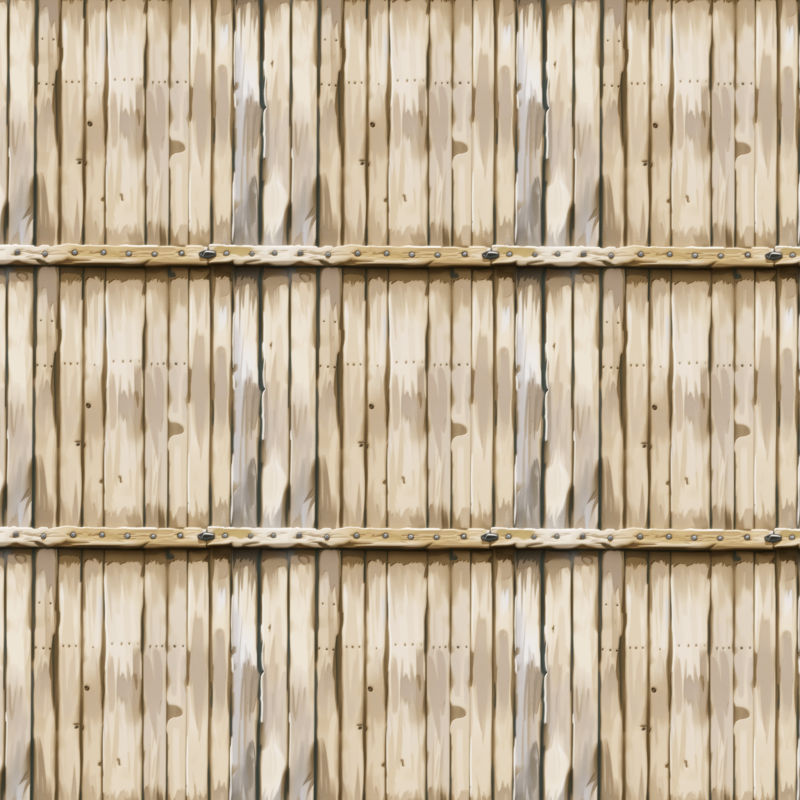 Stylized Wood Fence Seamless Texture Texturas CG .c4d .max .obj .3ds .fbx .stl .blend 