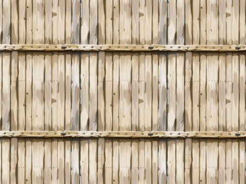 Stylized Wood Fence Seamless Texture CG Textures