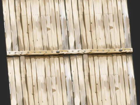 Stylized Wood Fence Seamless Texture CG Textures