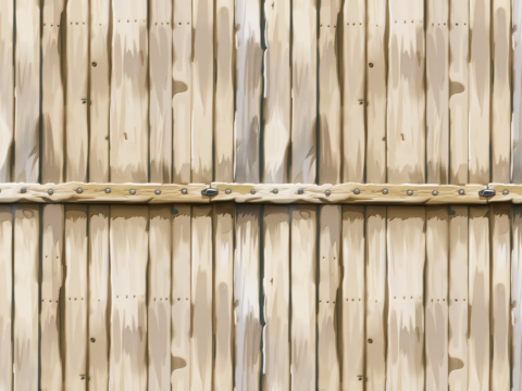 Stylized Wood Fence Seamless Texture Texturas CG