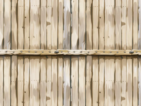 Stylized Wood Fence Seamless Texture CG Textures