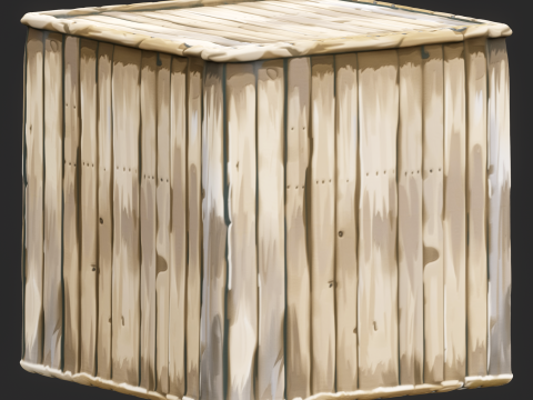 Stylized Wood Fence Seamless Texture Texturas CG