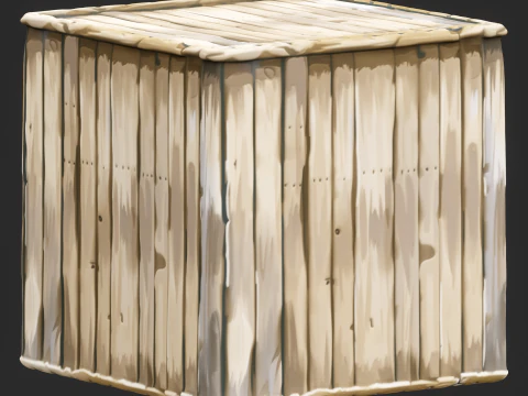 Stylized Wood Fence Seamless Texture CG Textures